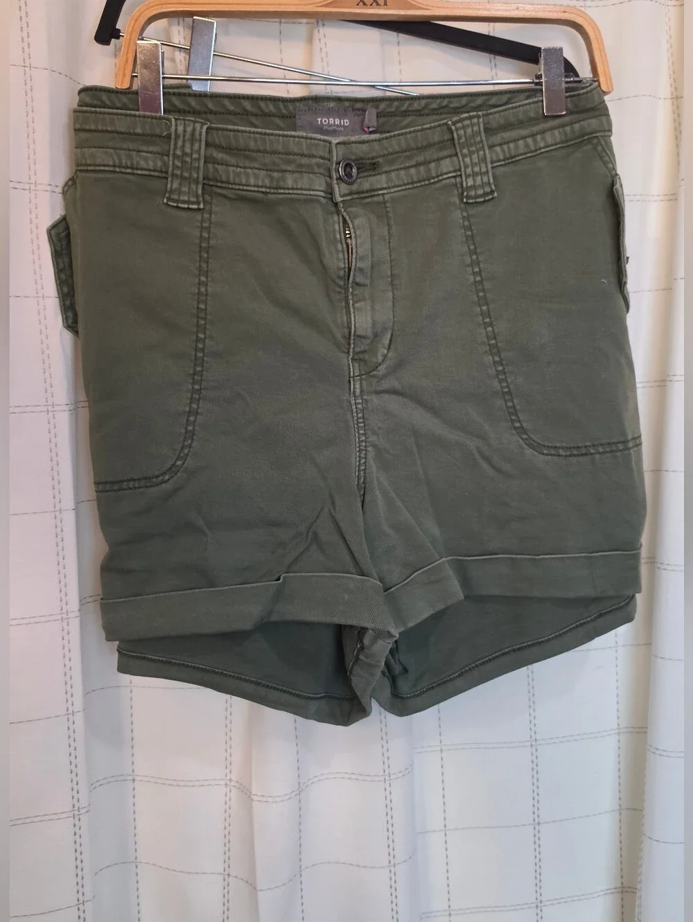 torrid Olive Green Cargo Shorts
